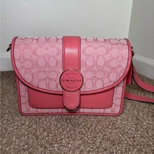 Coach Signature Pink Crossbody Bag